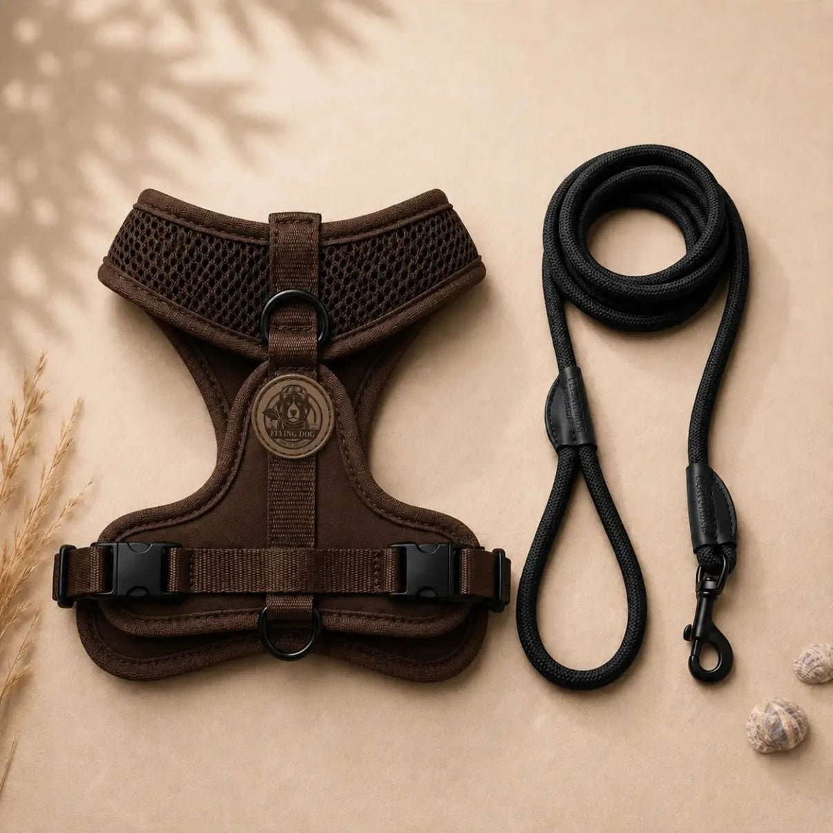 Hundeleine FORM – Premium Tau-Leine mit Lederdetails