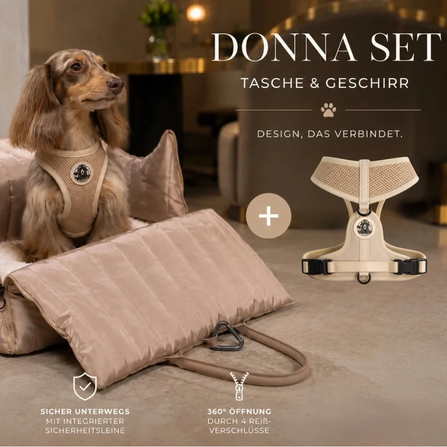 Hundetragetasche Hundegeschirr Premium Luxus Flying Dog