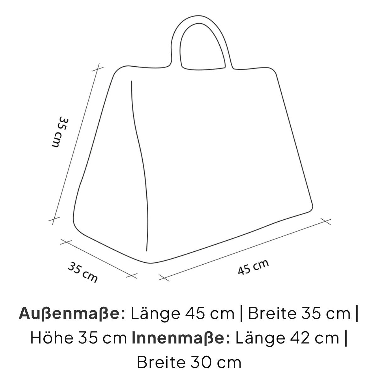 Hundetragetasche Größenübersicht
